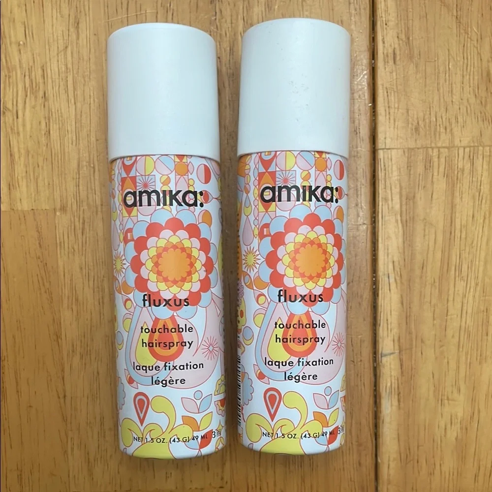 Amika Fluxus Touchable Hairspray Set travel size